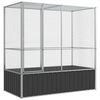vidaXL Kavez za ptice srebrni 210,5 x 107 x 212 cm čelični