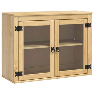 vidaXL Cabinet s policom Med 60 x 32 x 40 cm Čvrsto borovo drvo