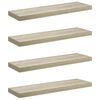vidaXL Plutajuće zidne police 4 kom boja hrasta 80 x 23,5 x 3,8 cm MDF