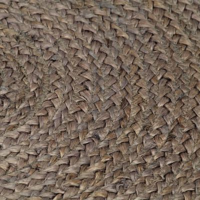 vidaXL Ručno rađeni tepih od jute okrugli 240 cm sivi