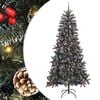 vidaXL Umjetno božićno drvce Zelena 240 cm PVC, Plastika i Čelik