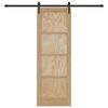 vidaXL Klizna vrata ORKDAL Smeđa 73,5 x 211 cm Čvrsto borovo drvo