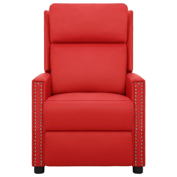 vidaXL Masažna fotelja od umjetne kože crvena