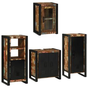 vidaXL Set namje&scaron;taja za kupaonicu 4 kom. &Scaron;areni 55 x 35 x 60 cm