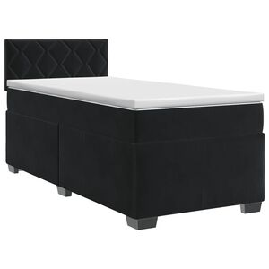 vidaXL Boxspring krevet s madracem Crna 80 x 200 cm Bar&scaron;un