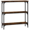 vidaXL Konzolni stol boja hrasta 75 x 22,5 x 75 cm konstruirano drvo
