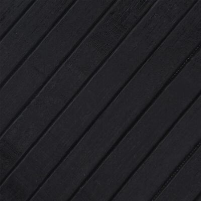vidaXL Tepih pravokutni crni 70 x 500 cm od bambusa