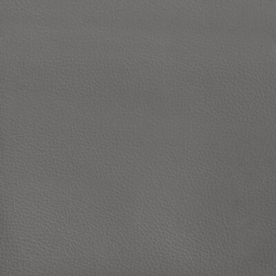 vidaXL Uzglavlje s ušima sivo 183x16x118/128 cm od umjetne kože