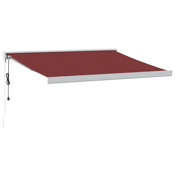 vidaXL Tenda na automatsko uvlačenje bordo 300 x 250 cm