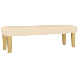 vidaXL Klupa krem 100x30x30 cm od tkanine
