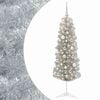 vidaXL Umjetno usko božićno drvce s kuglicom 150 cm 150 LED lampica