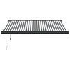 vidaXL Tenda na uvlačenje antracit-bijela 3,5x2,5 m tkanina i aluminij