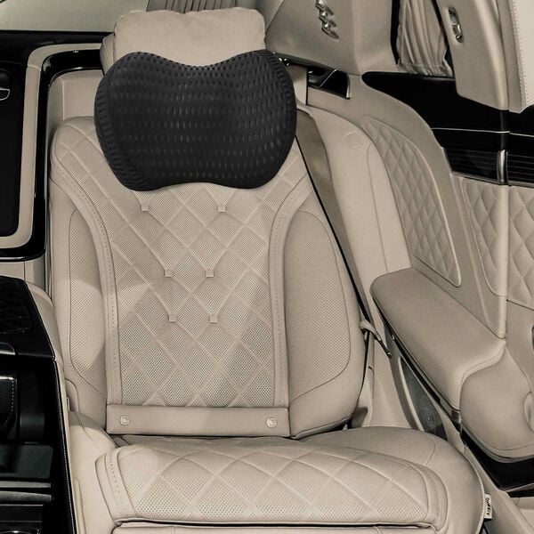 vidaXL Jastučić za vrat Crna 30,5 x 21,5 x 13 cm Pjena za pamćenje