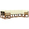 vidaXL Set vanjskih sofa 7 kom. Prirodna i krem