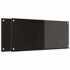 vidaXL Kuhinjski zaštita Crna 90 x 40 cm Staklo otporno na udarce