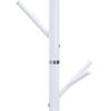 vidaXL Stalak za kapute bijeli 175 cm željezo obloženo prahom