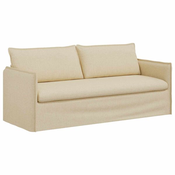 vidaXL Sofa Krema 196 x 82 x 85 cm tkanina