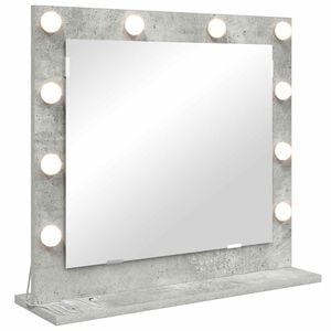 vidaXL Ogledalo za Toalet Pravokutni Betonski sivi 60 x 55 x 18 cm
