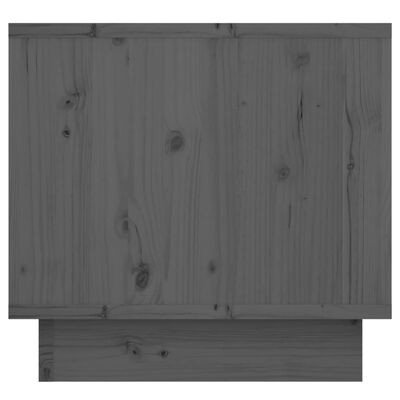 vidaXL Noćni ormarići 2 kom sivi 35 x 34 x 32 cm od masivne borovine