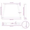 vidaXL Noge za klub stolić V-oblika 2 kom antracit 40 x (30-31,3) cm čelik