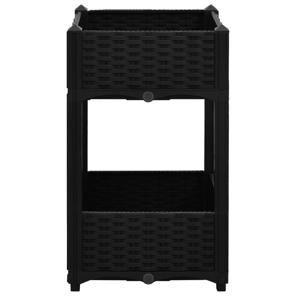 vidaXL Povišena gredica 40 x 40 x 71 cm od polipropilena