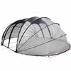 vidaXL &Scaron;ator za bazen *Transparent*an 640 x 432 x 205 cm PVC