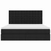 vidaXL Krevet s madracem i skladi&scaron;tem Crna 160 x 200 cm Poliester