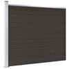 vidaXL Panel za ogradu WPC 175 x 146 cm crni