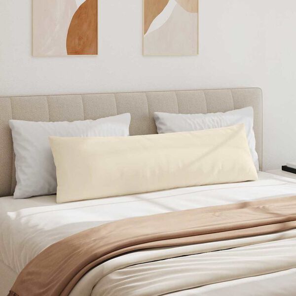 vidaXL Jastučići za sofu 2 pcs Bež 145 x 40 cm tkanina