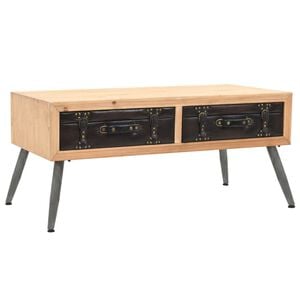 vidaXL Stolić za kavu od masivne jelovine 115 x 55 x 50 cm