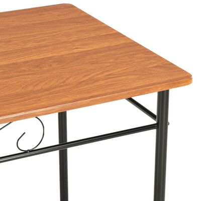 vidaXL Blagovaonski stol smeđi 120 x 70 x 75 cm MDF