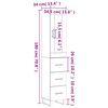 vidaXL Visoka komoda siva sonome 34,5x34x180 cm od konstruiranog drva
