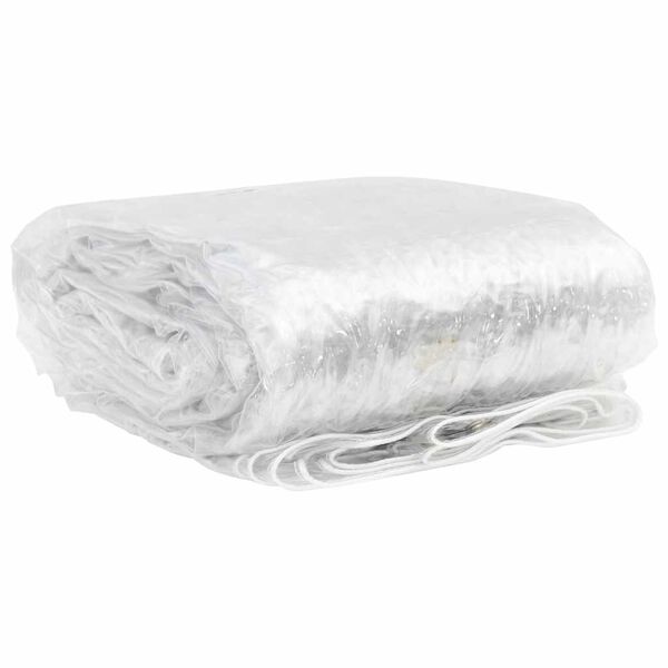 vidaXL Prozirna cerada s u&scaron;icama 2x8 m PVC