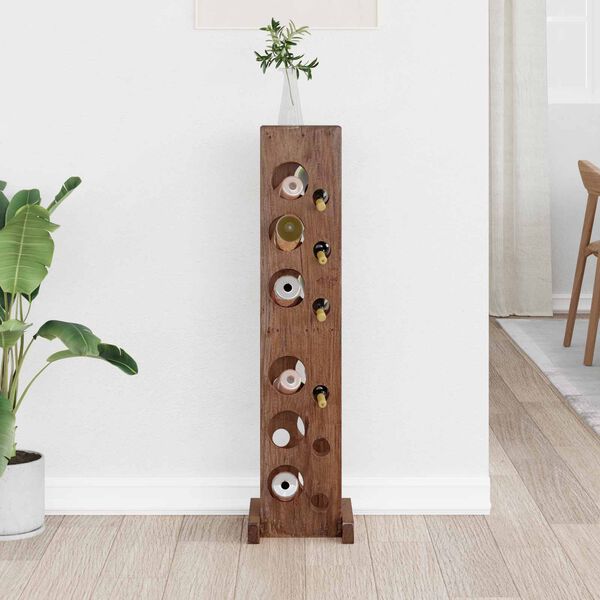 vidaXL Stalak Smeđa 20 x 25 x 100 cm Čvrsto mahagonijsko drvo