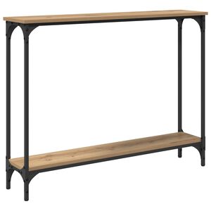 vidaXL Konzolna stolica Umjetnički hrast 100 x 22,5 x 75 cm