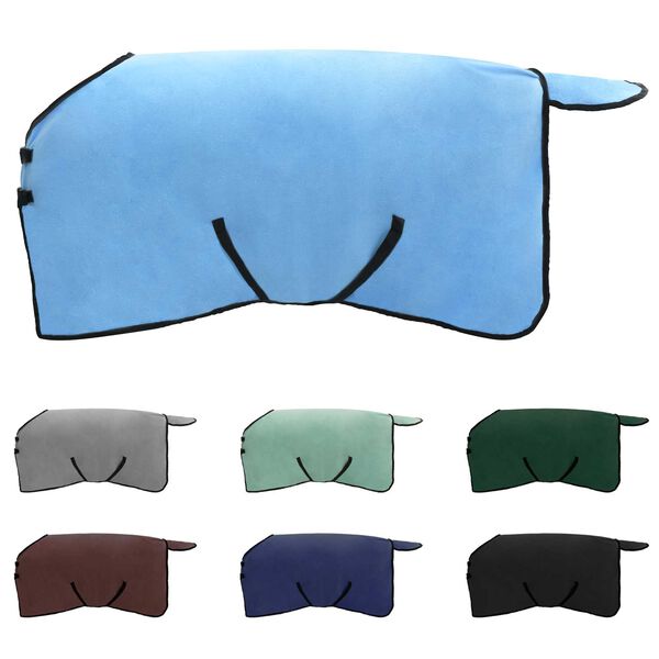 vidaXL Pokrivač za konje Pun Aqua Poliester