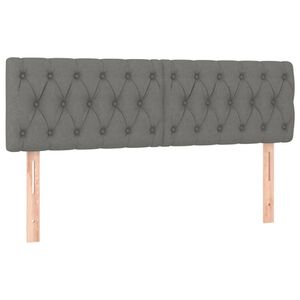 vidaXL Uzglavlja tamnosiva 160x7x78/88 cm od tkanine