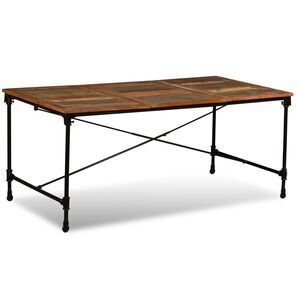 vidaXL Blagovaonski Stol Masivno Obnovljeno Drvo 180 cm