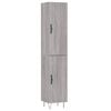 vidaXL Visoka komoda siva sonome 34,5x34x180 cm od konstruiranog drva