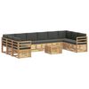 vidaXL Set vanjskih sofa 8 pcs Bijela i Antracit 59 x 59 x 37 cm