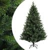 vidaXL Umjetno božićno drvce s nogom 120 cm PVC i metal Zelena