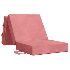 vidaXL Sofa na razvlačenje 75 x 63 x 45 cm Ružičasta
