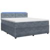 vidaXL Boxspring krevet s madracem Tamnosiva 180 x 200 cm Bar&scaron;un
