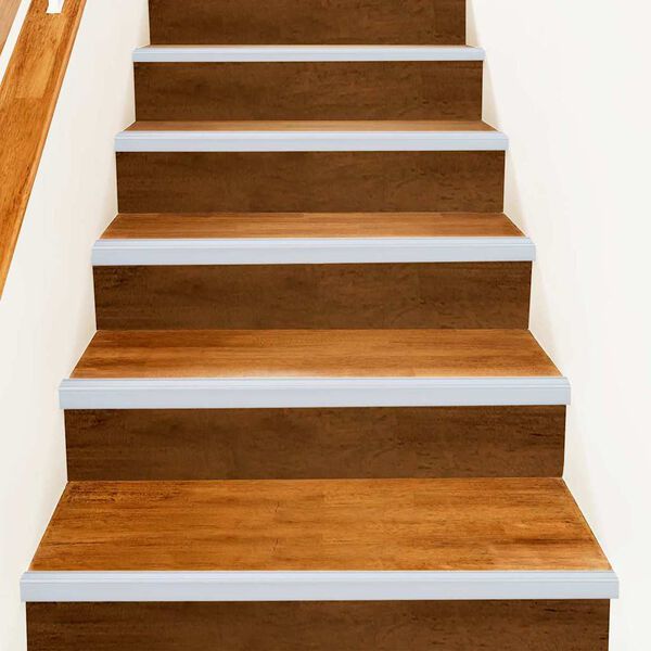 vidaXL Profili za rubove stepenica 30 pcs Srebrno 67 x 3.5 x 3 cm