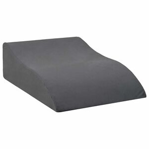vidaXL Jastučić za noge 68 x 40 x 18 cm PU pjena Siva