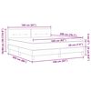 vidaXL Krevet s opruga kutije Svijetlo siva 160 x 200 cm Bar&scaron;un
