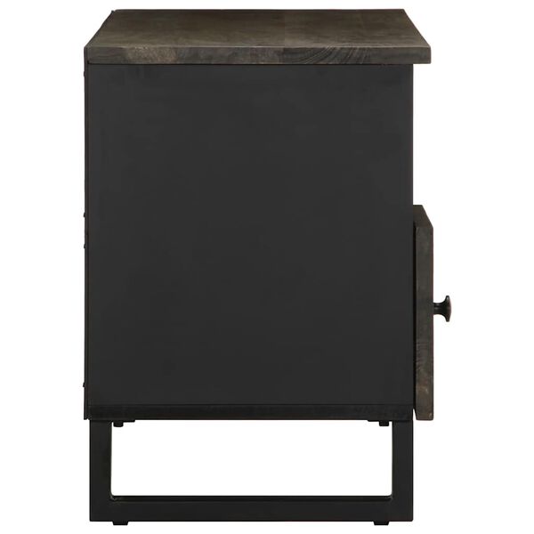 vidaXL TV ormarić crni 100 x 33 x 46 cm od masivnog drva manga