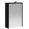 vidaXL Kupaonski ormar s ogledalom Crni hrast 43 x 16 x 62.5 cm