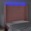 vidaXL LED uzglavlje ružičasto 93x16x118/128 cm bar&scaron;unasto