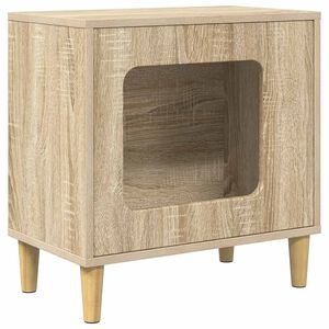 vidaXL Mačja Kuća Sonoma 51 x 30 x 52 cm Konstruirano drvo